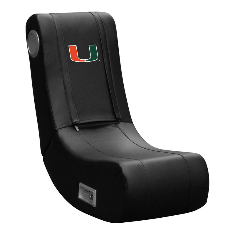 Xpression Pro Gaming Chair with University of Miami Hurricanes Secondary logo