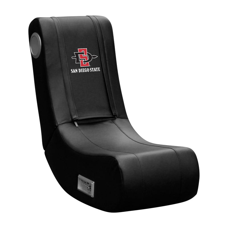 Logo Panel with San Diego State Primary Fits Xpression Gaming Chair Only