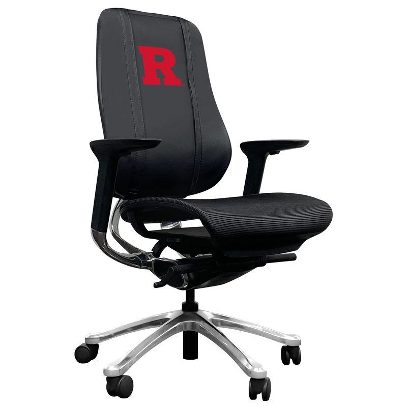 PhantomX Gaming Chair with Rutgers Scarlet Knights White Logo