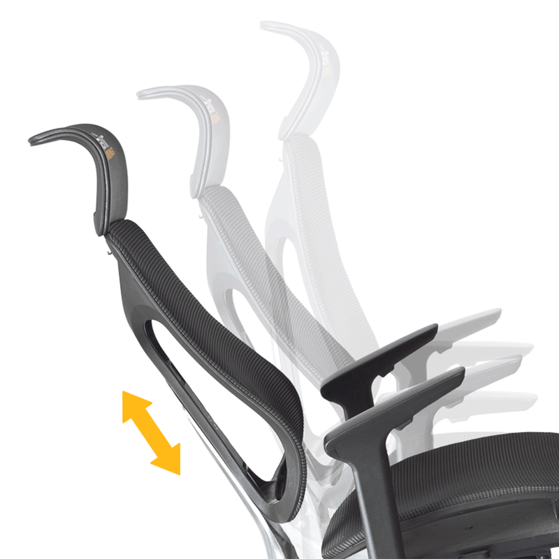 Phantomx Mesh Gaming Chair with Corvette Jake Symbol Yellow Logo
