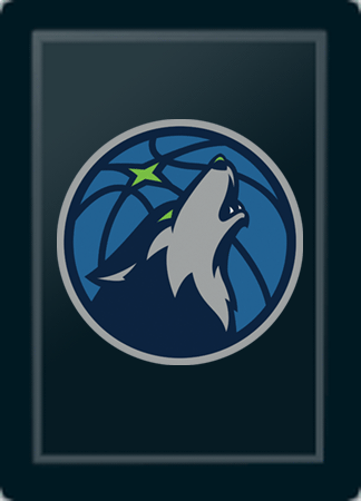 Xpression Pro Gaming Chair with Minnesota Timberwolves Secondary Logo