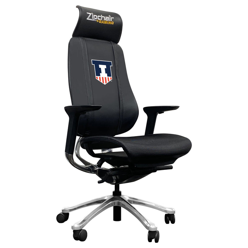 PhantomX Gaming Chair with Illinois Fighting Illini Logo