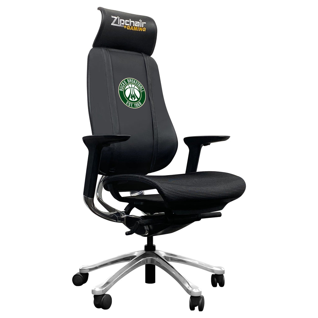 PhantomX Mesh Gaming Chair with Milwaukee Bucks Secondary Logo