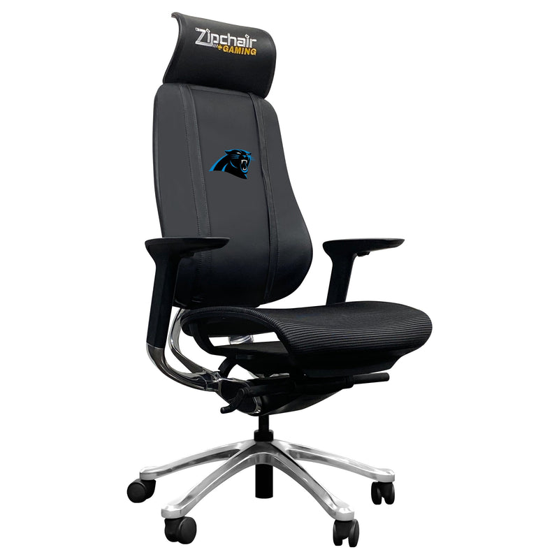 Xpression Pro Gaming Chair with  Carolina Panthers Helmet Logo