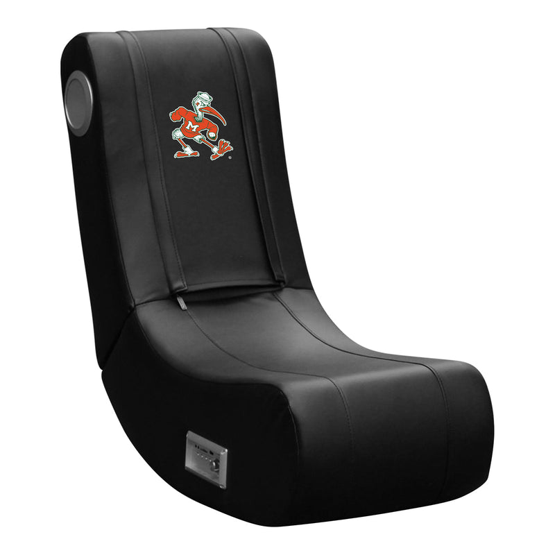 Xpression Pro Gaming Chair with University of Miami Hurricanes Secondary logo