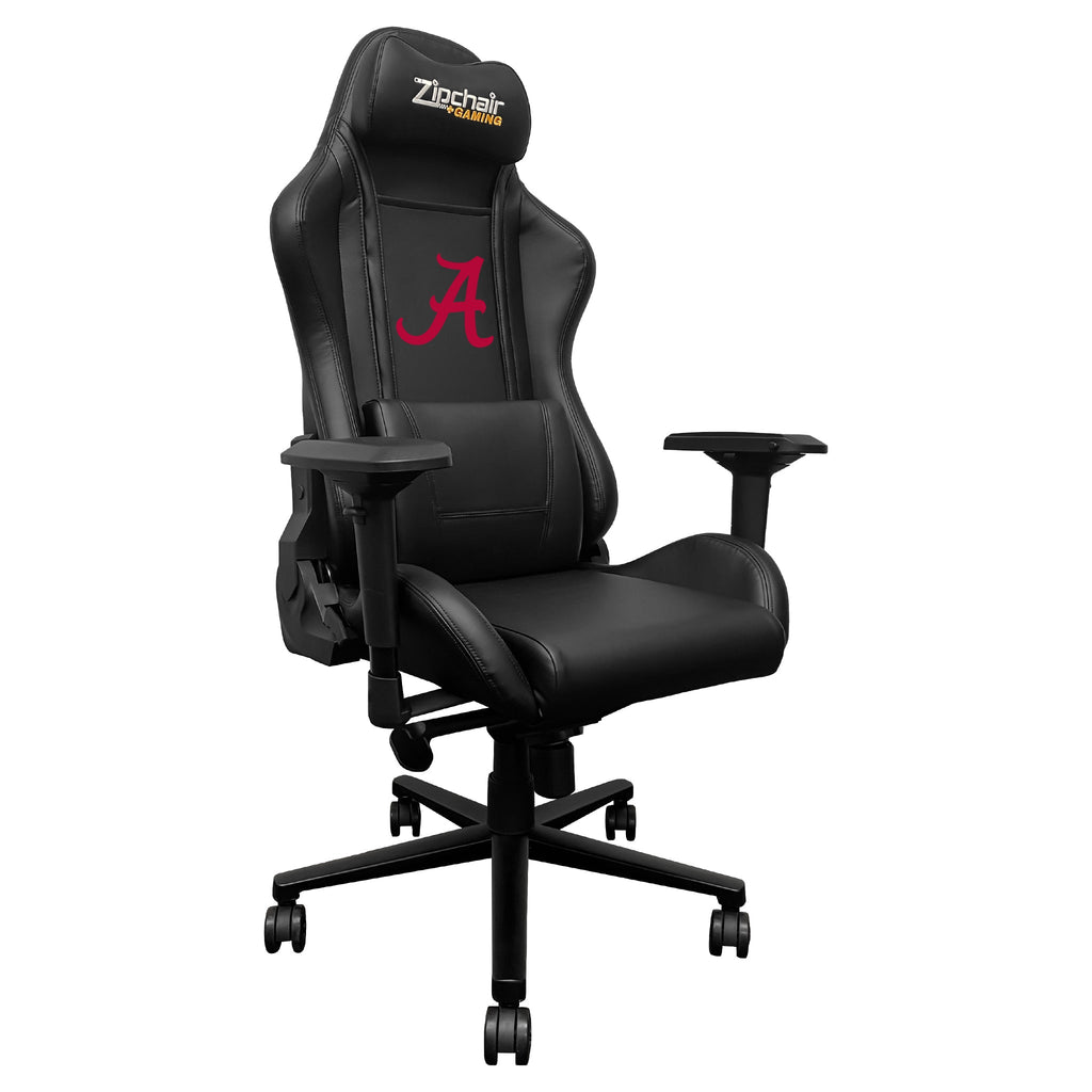 Xpression Pro Gaming Chair with Alabama Crimson Tide with Red A Logo