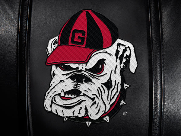 Stealth Recliner with Georgia Pinstripe Bulldog Head Logo Panel