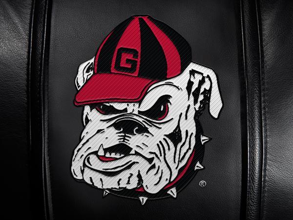 Georgia Pinstripe Bulldog Logo Panel For Stealth Recliner