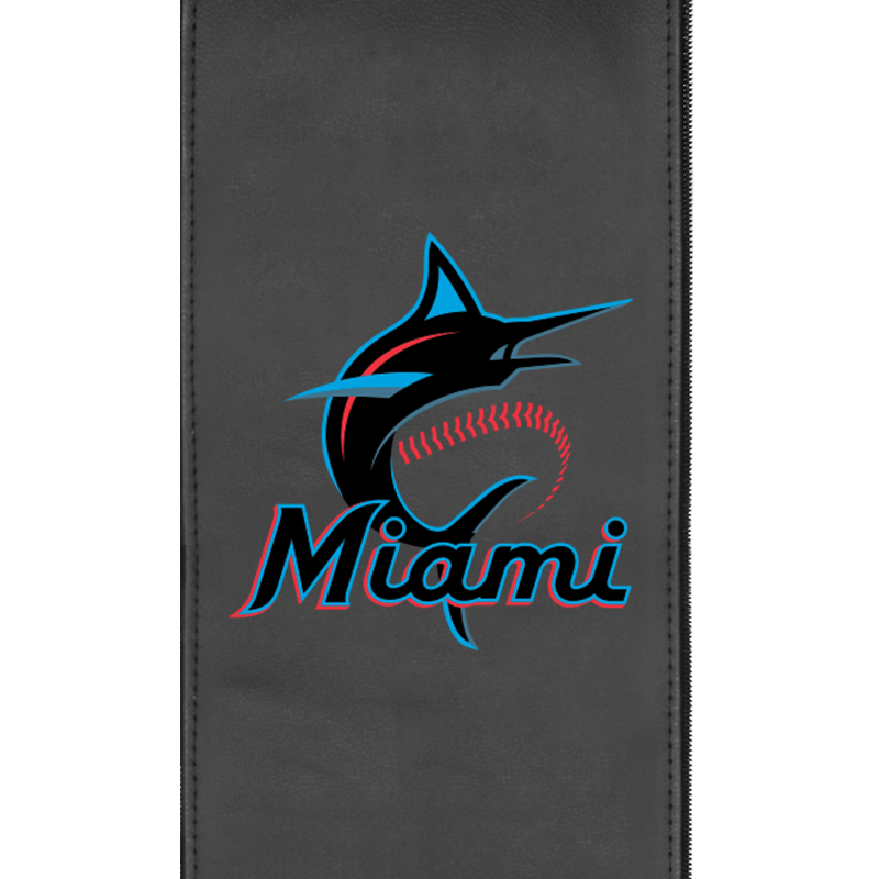 Xpression Pro Gaming Chair with Miami Marlins Logo Primary Logo