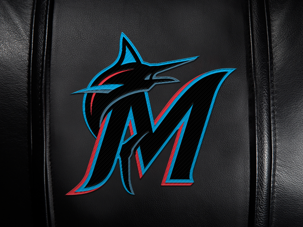 Miami Marlins Secondary Logo Panel For Xpression Gaming Chair Only