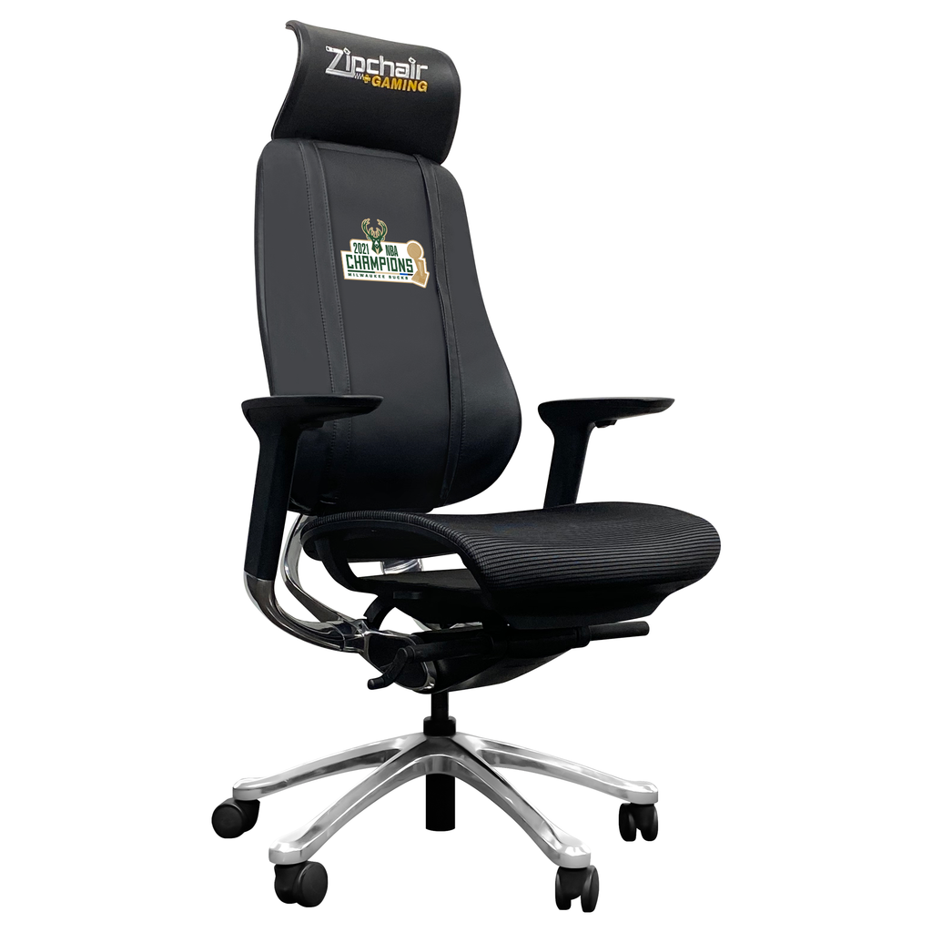 PhantomX Mesh Gaming Chair with Milwaukee Bucks 2021 Champions Logo