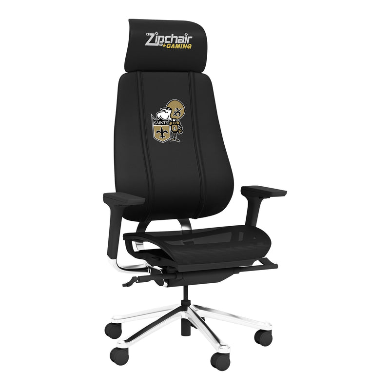 PhantomX Mesh Gaming Chair with New Orleans Saints Classic Logo
