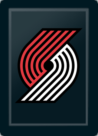 Portland Trailblazers Primary Logo Panel For Xpression Gaming Chair Only